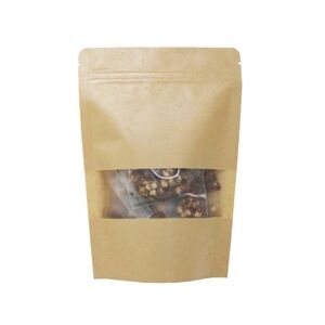 25 Kraft Stand Up Pouch Window